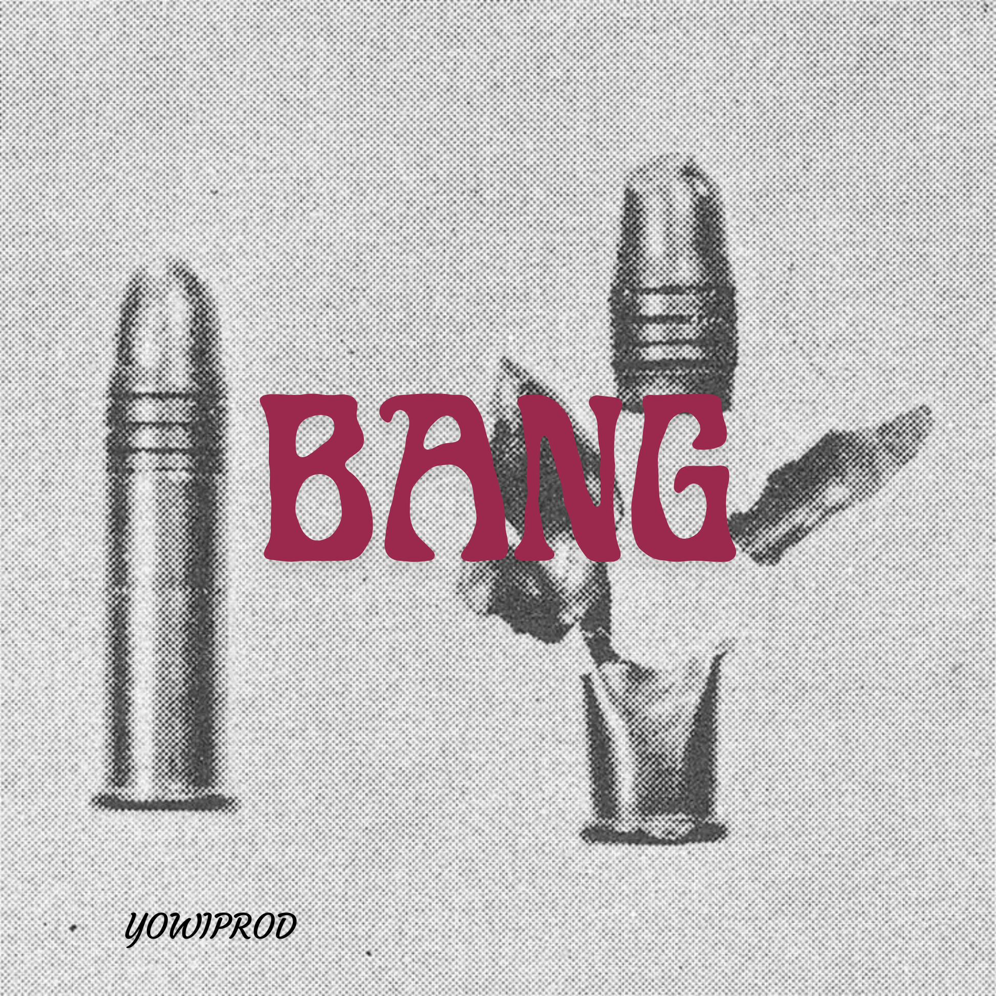 Carátula del beat BANG de YowiProd · estilo trap y rap oscuro
